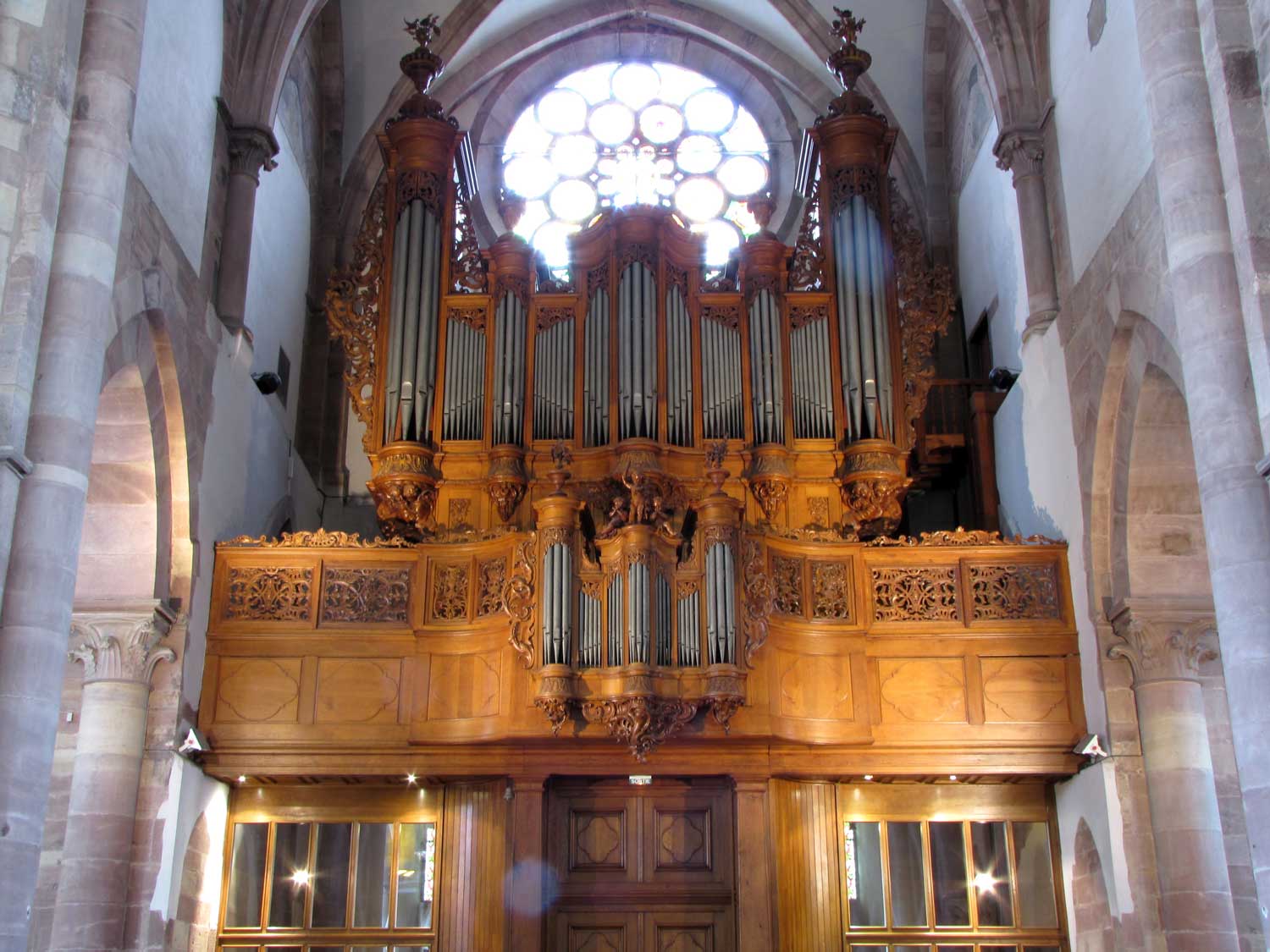 The Silbermann organ in Saint Thomas Church