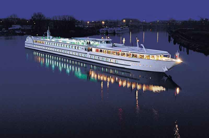 A cruise ship in Strasbourg