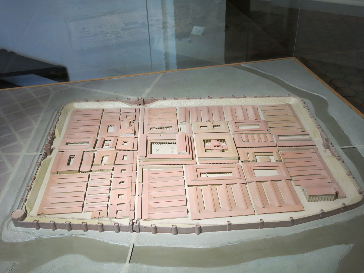 Model of the Roman camp of Argentoratum at the Archaeological Museum of Strasbourg