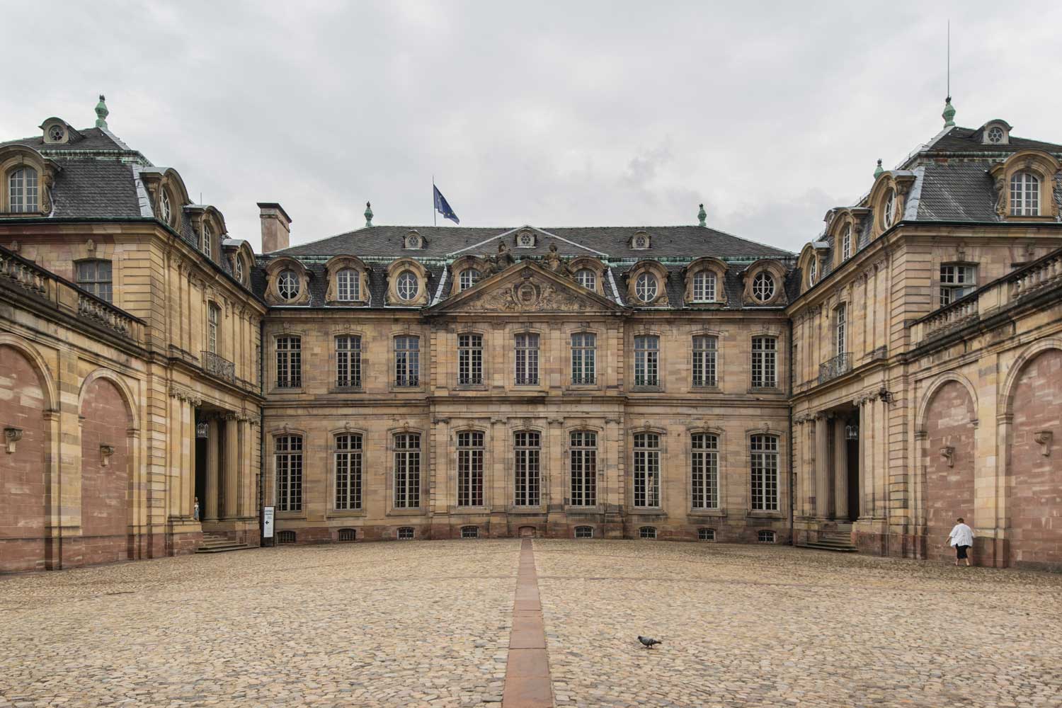 The Palais Rohan courtyard